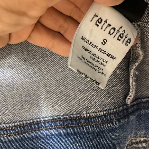 ****SOLD****Retrofete Denim Jacket size S Made in Italy - Picture 6 of 12